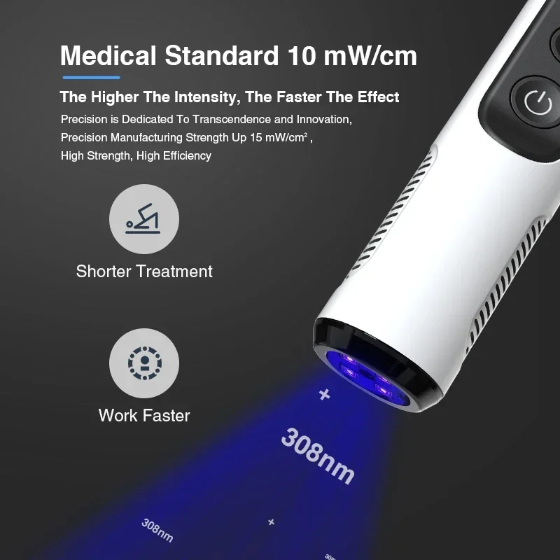 New Arrival Products psoriasis for Vitiligo LED UVB Narrow therapy 308 311nm uv phototherapy lamp uvb light