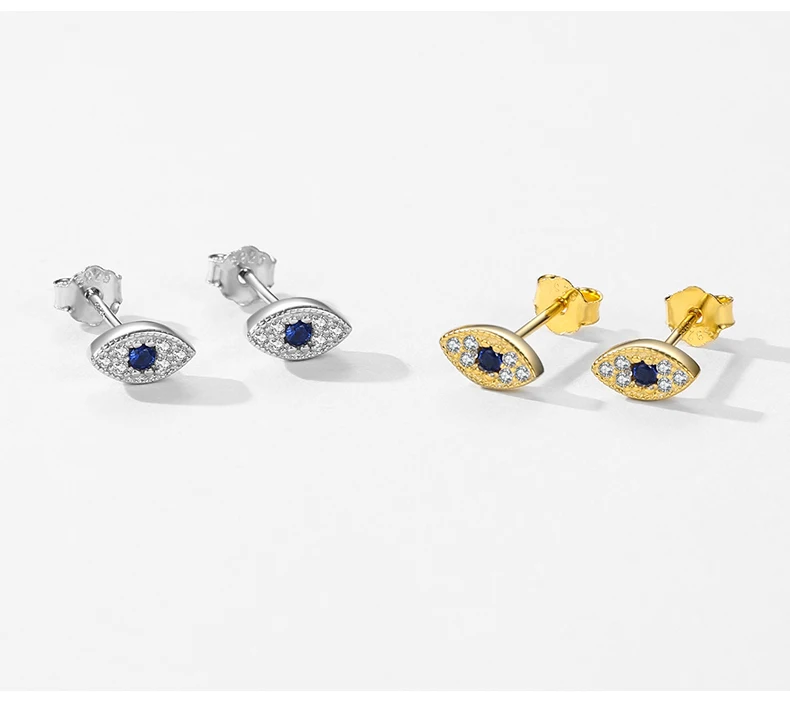 Modian 925 Sterling Silber kleine winzige süße Augen Ohr stecker trend ige Goldfarbe feine Ohrringe für Frauen Mädchen edlen Schmuck – Detail 6