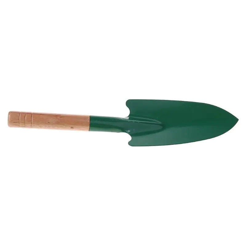 Wooden Handle Reinforced Gardening Shovel Loose Soil Planting Easy Use 5