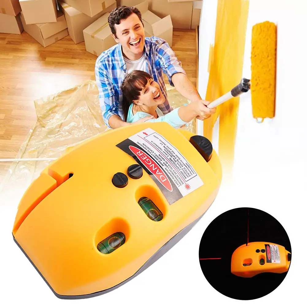 Right Angle Infrared Laser Level High-precision Level Ruler Decoration Marking Tool Mouse Type Grounding Instrument laser level