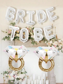 Set di decorazioni per la sposa in argento da 11 pezzi/set - Adatto per matrimoni, addii al nubilato, feste a casa