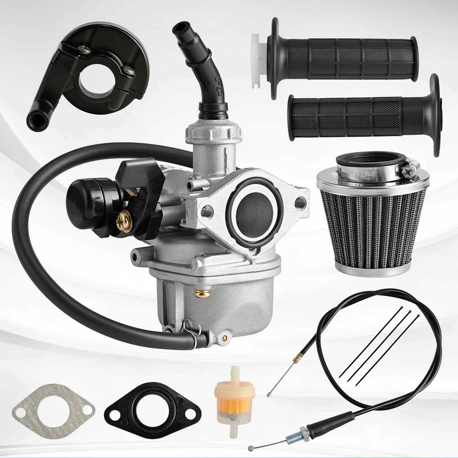 パーツ pupupu Motorcycle ATV PZ19 Lever Choke Carburetor Fuel Filter And