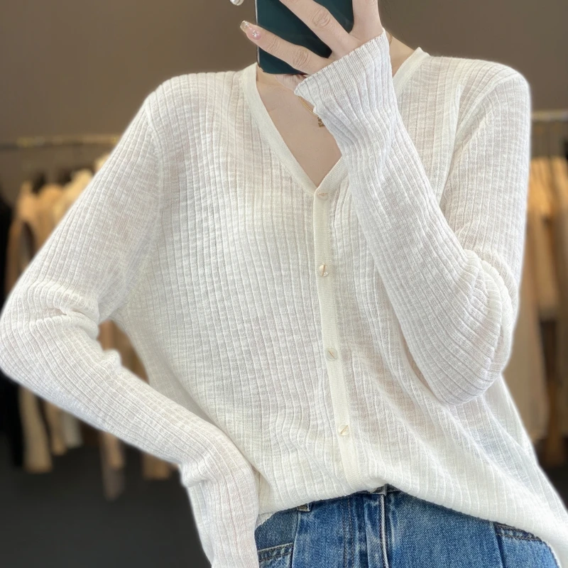 Knitted Cardigan Women's New Air-conditioned Shirt Hot Selling Sun Protection Versatile Commuting Top, Lazy and Sexy In Summer 2