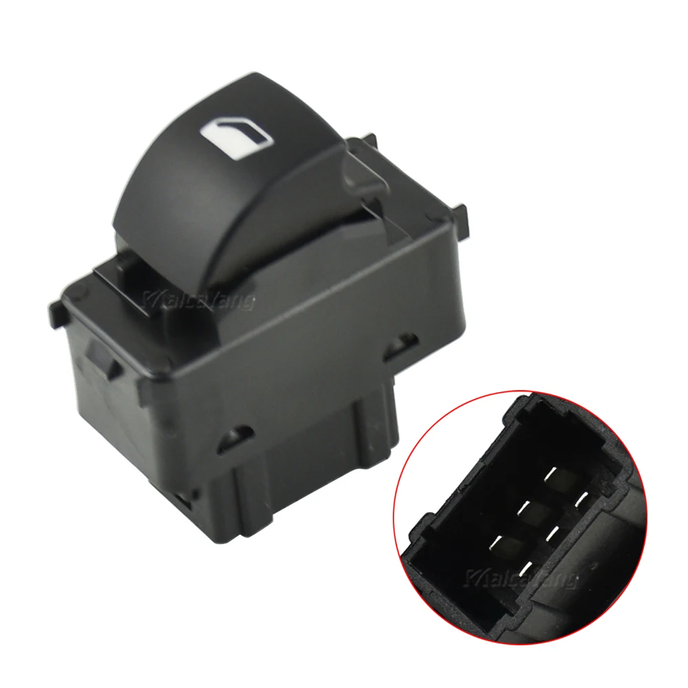 Car Glass Lifter Switch Power Window Switch Assembly Fit for Peugeot 207  6554.QK 6554QK (Color : Black)