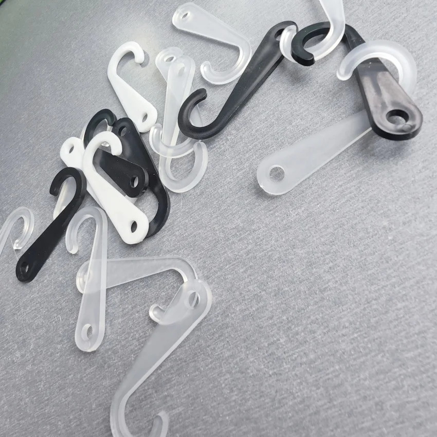 1000pcs 플라스틱 PP 포장 걸이 디스플레이 못 후크 행거 양말 타워 제품 의류 액세서리