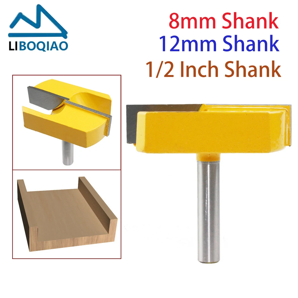 1pcs Bottom Cleaning Router Bits 12mm Woodworking Tools Milling Cutter