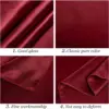 Dark Red Satin Rectangle Tablecloth for Wedding Mariage Party Decoration Baby Shower Christmas Restaurant Banquet Table Cloth 4