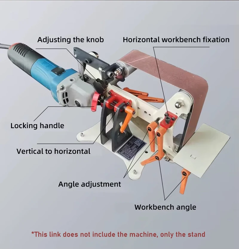Angle Grinder to Belt Sander Stand Multifunctional Belt Sander Conversion Kit fo