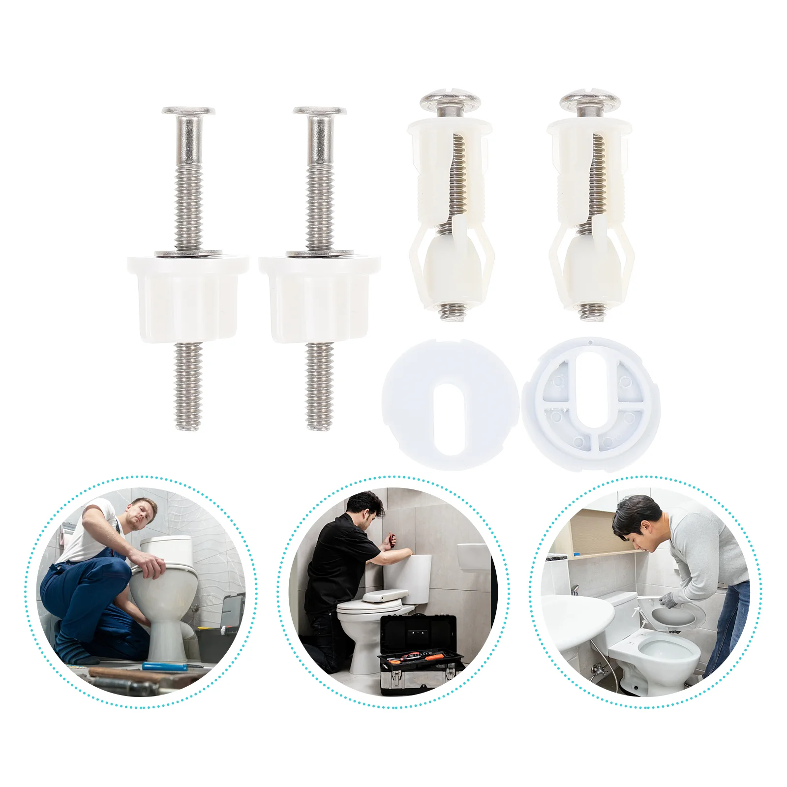 Stainless Steel Toilet Seat Fixing Screw For Fixture Toilet Lid Bolts Accessories Hinge Parts Wear Resistant Not Easy To Rust