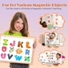 Montessori Magnetic Puzzle Toys Toddler Cognition Letters Numbers Animals Matching Games Baby Educational Puzzle Toys for Kids 2