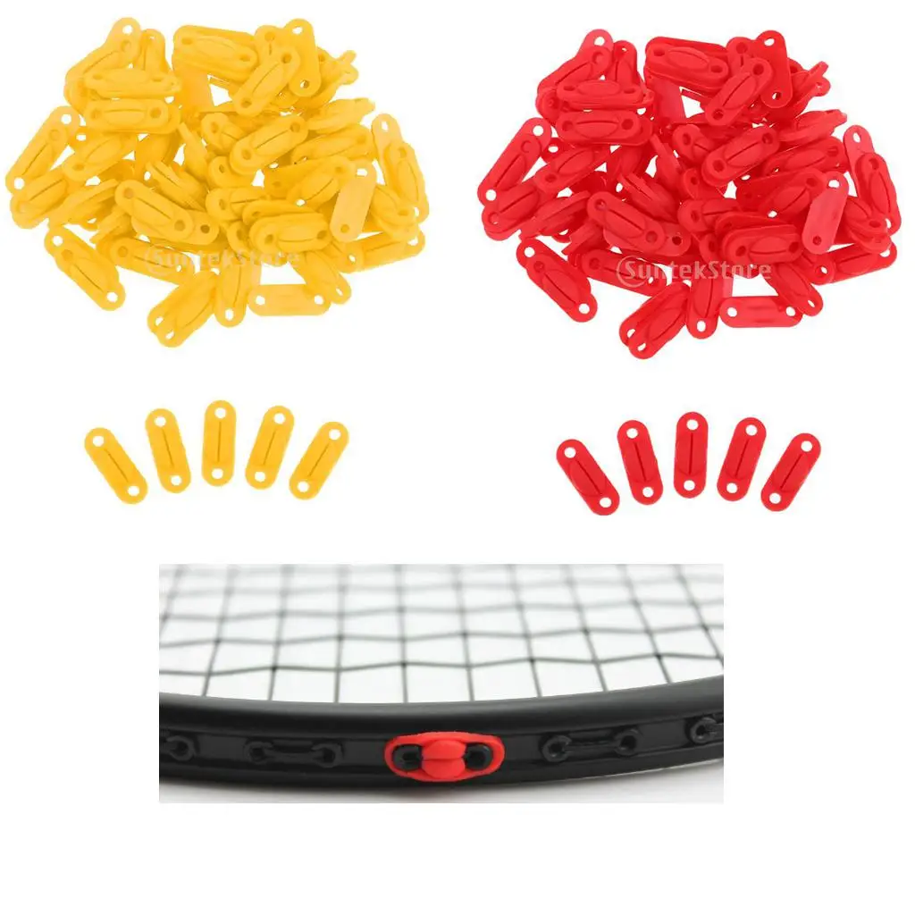 100pcs Badminton Rackets Maintaining Grommets String Tubing 1.1x0.4