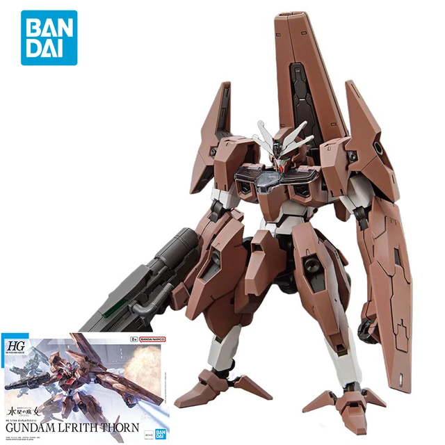 Bandai Original GUNDAM Anime HG 1/144 THE WITCH FROM MERCURY GUNDAM LFRITH  Action Figure Toys Collectible Model Gifts for Kids