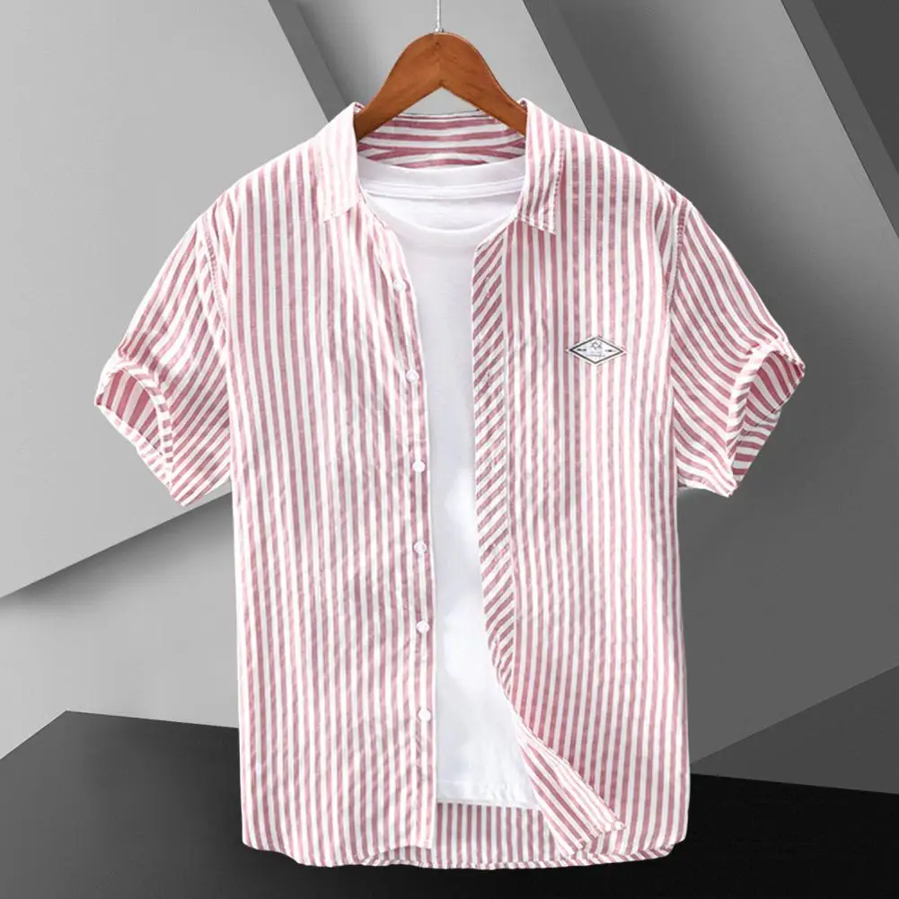 

2024 Men's Business Casual Long Sleeved Shirt Men Plus Size Shirt Classic Striped Male Social Dress Shirts Outwear