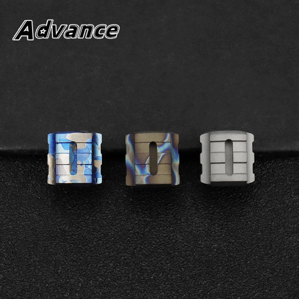 초경량 티타늄 합금 Paracord 비즈 목걸이 배낭 구슬 펜던트 액세서리 휴대용 야외 도구