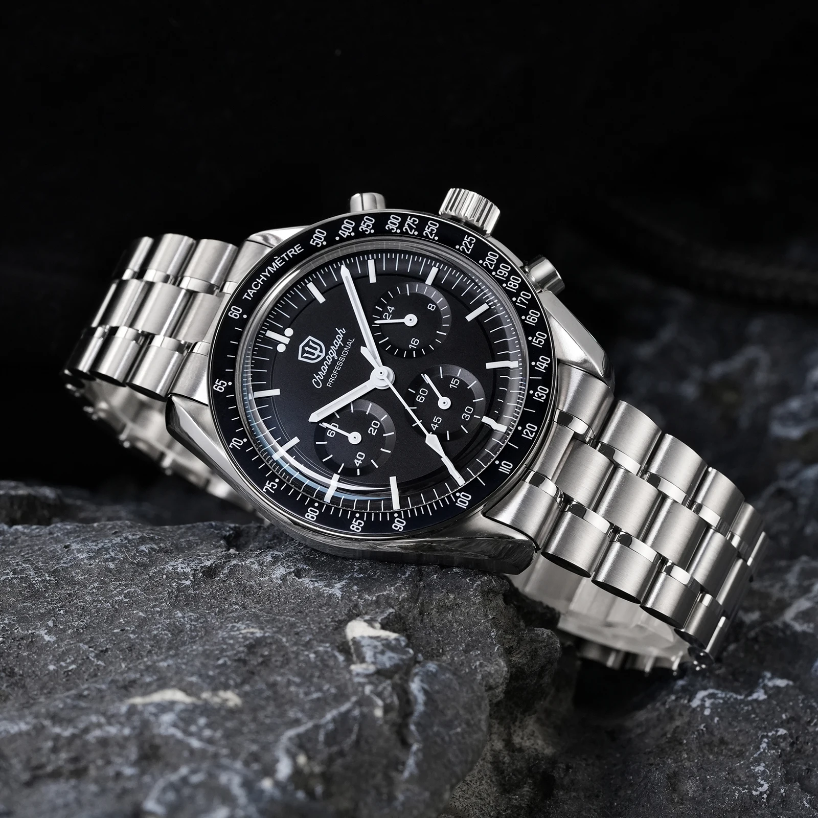 Watchdives WD1863 VK63 Quartz Chronograph Movement Bubble Sapphire