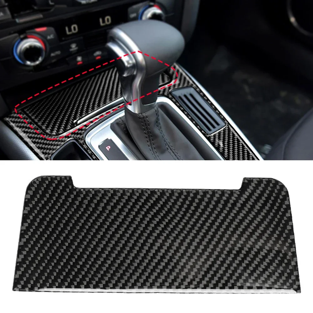 

Наклейка из углеродного волокна для украшения крышки автомобильной сигареты в центральном контроллере для Audi A4 A4L B8 A5 Q5, аксессуары для салона автомобиля