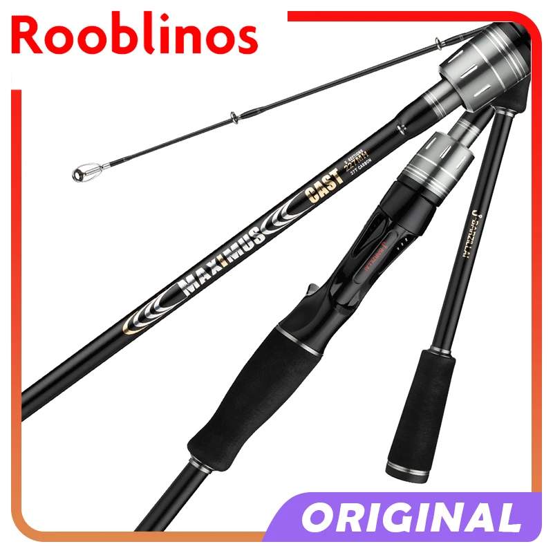 

Rooblinos Maximus Fishing Rod Spinning Casting Lure Mini Rock Fishing Rod Carbon Baitcasting PHISHGER