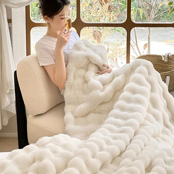 Faux Fur Throw Blanket 1