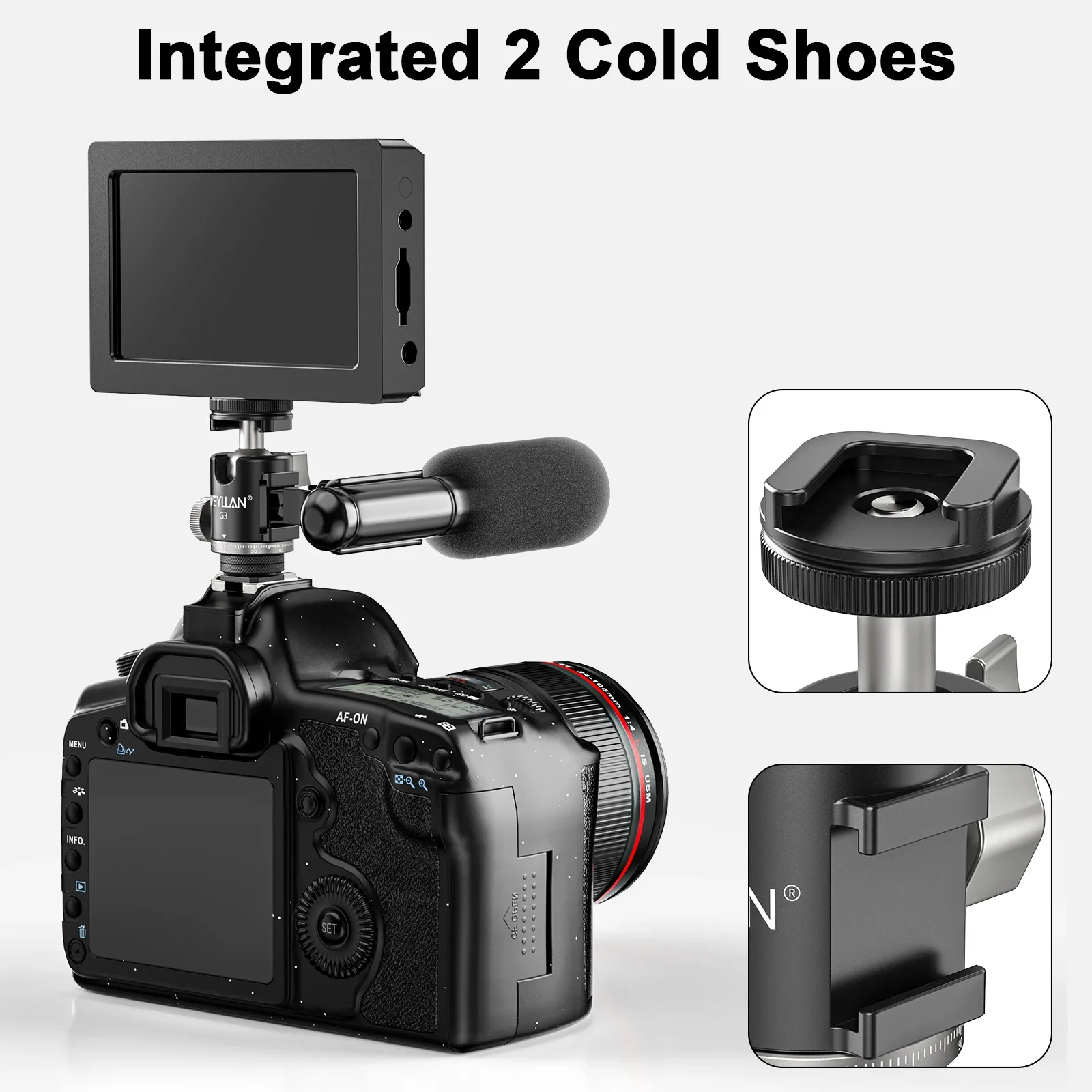 Camera Mini Ball Head 360 Swivel Head Tripod Ball Head Phone Stand Smaling Monop