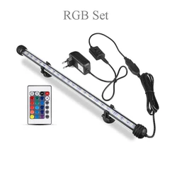 Waterproof LED Aquarium Light Bar with Underwater Decor Lighting - US Plug 48cm (RGB)