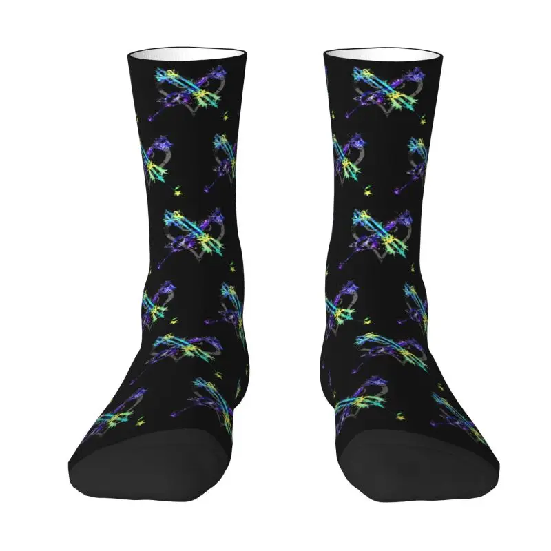 Disney Hope In The Darkness Uomo Donna Crew Socks Unisex Fashion 3D Printing Kingdom Hearts Anime Game Dress Socks