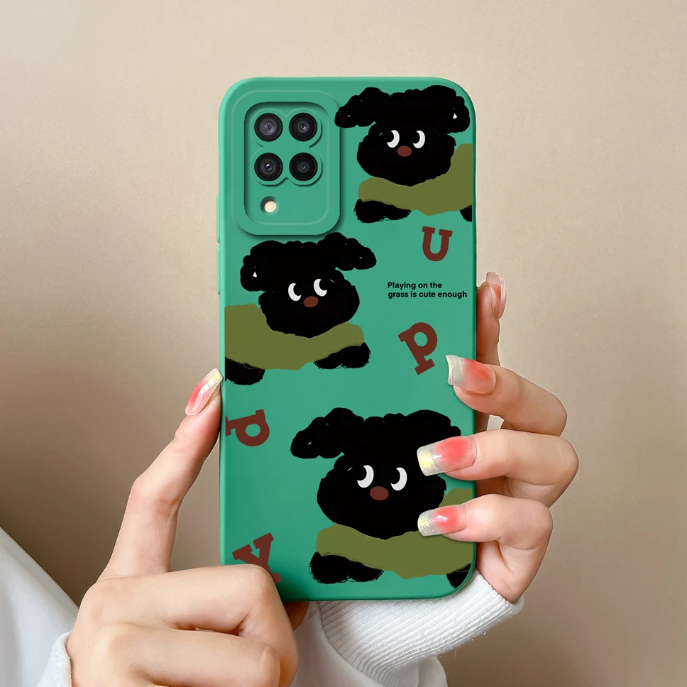 Cute Creative Style Soft Liquid Silicone Shockproof Anti-Slip Phone Case