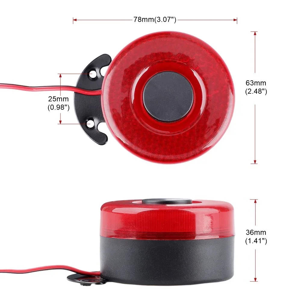 Universal Car 12-24V 105dB Beep Reverse Beeper Air Horn Warning Siren Sound Signal Backup Alarms Horns Light Truck car siren horn
