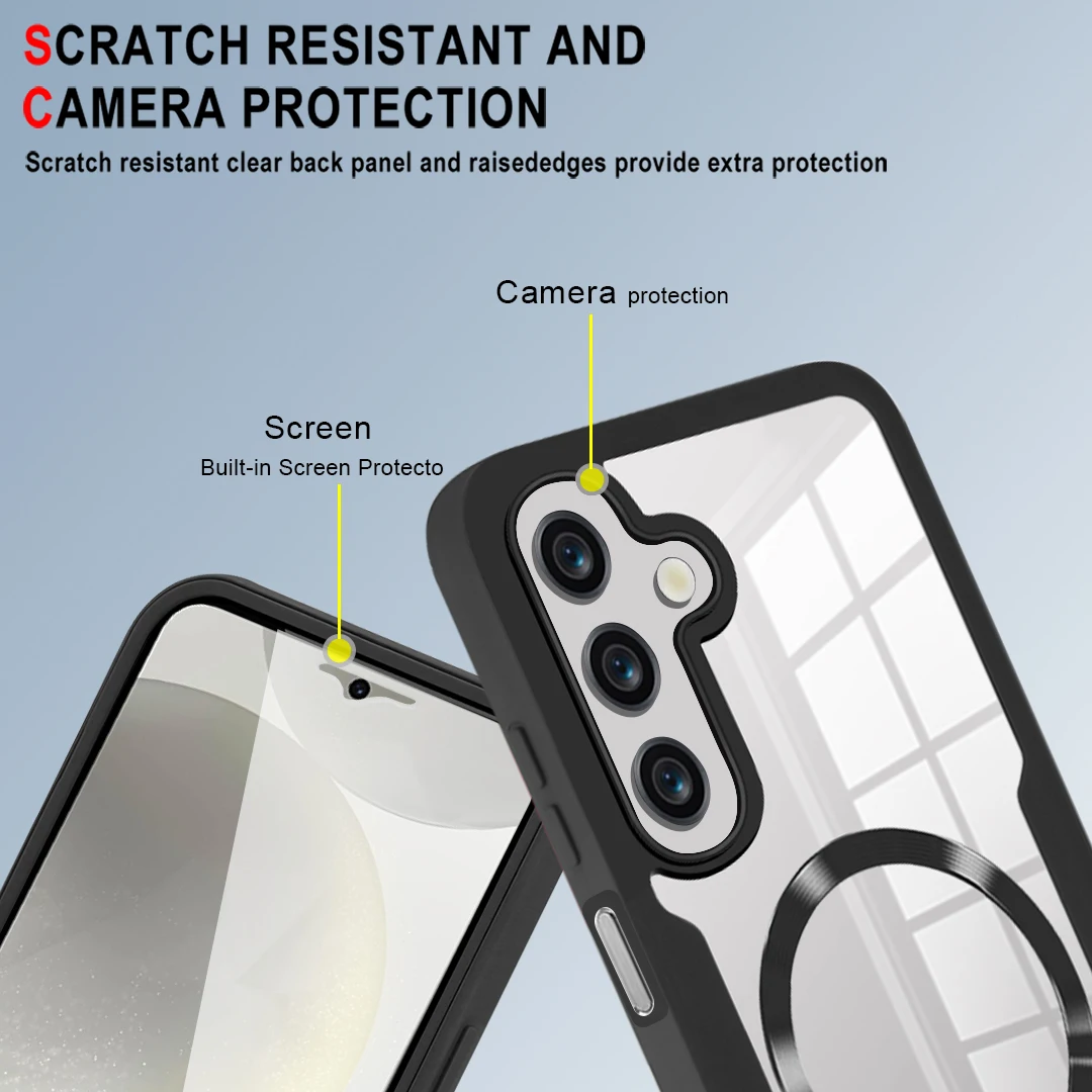 360 Double Sided Full Protection Magnetic Phone Case with Screen Protector