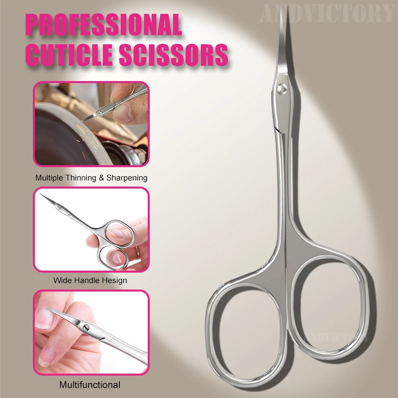 Description Picture 6 of item1Pcs Cuticle Scissors Nail Cuticle Clippers Trimmer Dead Skin Remover Stainless Steel Professional Nail Art Tools Cuticle Cutter