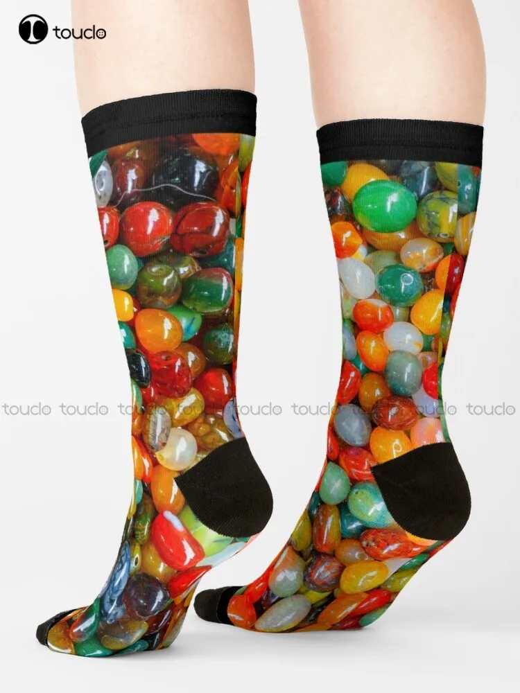 

Colorful Marbles Texture Socks Womans Socks Unisex Adult Teen Youth Socks 360° Digital Print Harajuku Gd Hip Hop Gift Retro Art