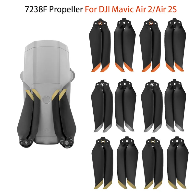 

Пропеллеры 7238F для дрона DJI Mavic Air 2 /DJI AIR 2S, малошумные, 7238, 2 пары