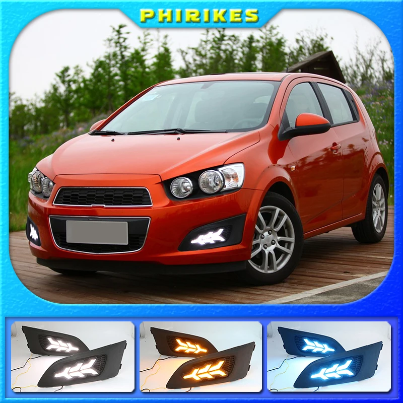 

Дневные ходовые огни для Chevrolet Chevy AVEO Sonic 2011 2012 2013, дневные ходовые огни, 1 пара