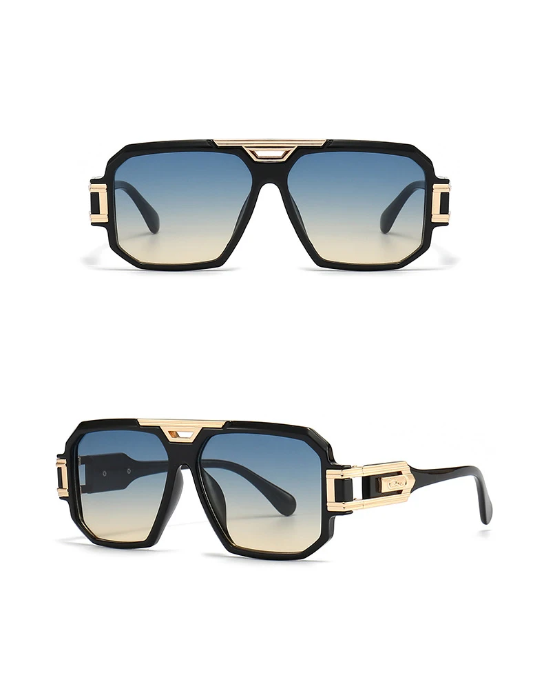 56478 Mode Männer Sonnenbrille Frauen 2023 Vintage Luxus Marke Designer Übergroßen Brillen Männlich Shades Uv400 Fahren Gläser – Detail 12