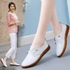 Genuine leather bean shoes for women in spring  new soft soled small white shoes, non-slip casual small leather shoes 3