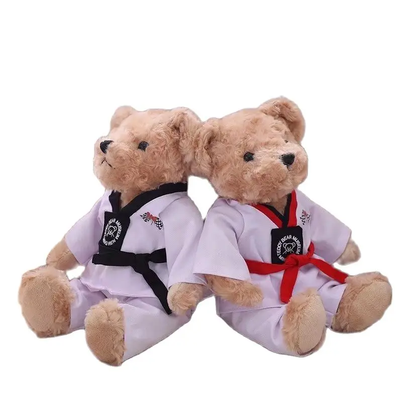 Kawaii Chinese Kong-Fu 25cm-35cm Plush Toys Stuffed Soft Teddy Bear Doll  Kids Couple Wear Taekwondo Clothes Child Birthday Gift - AliExpress