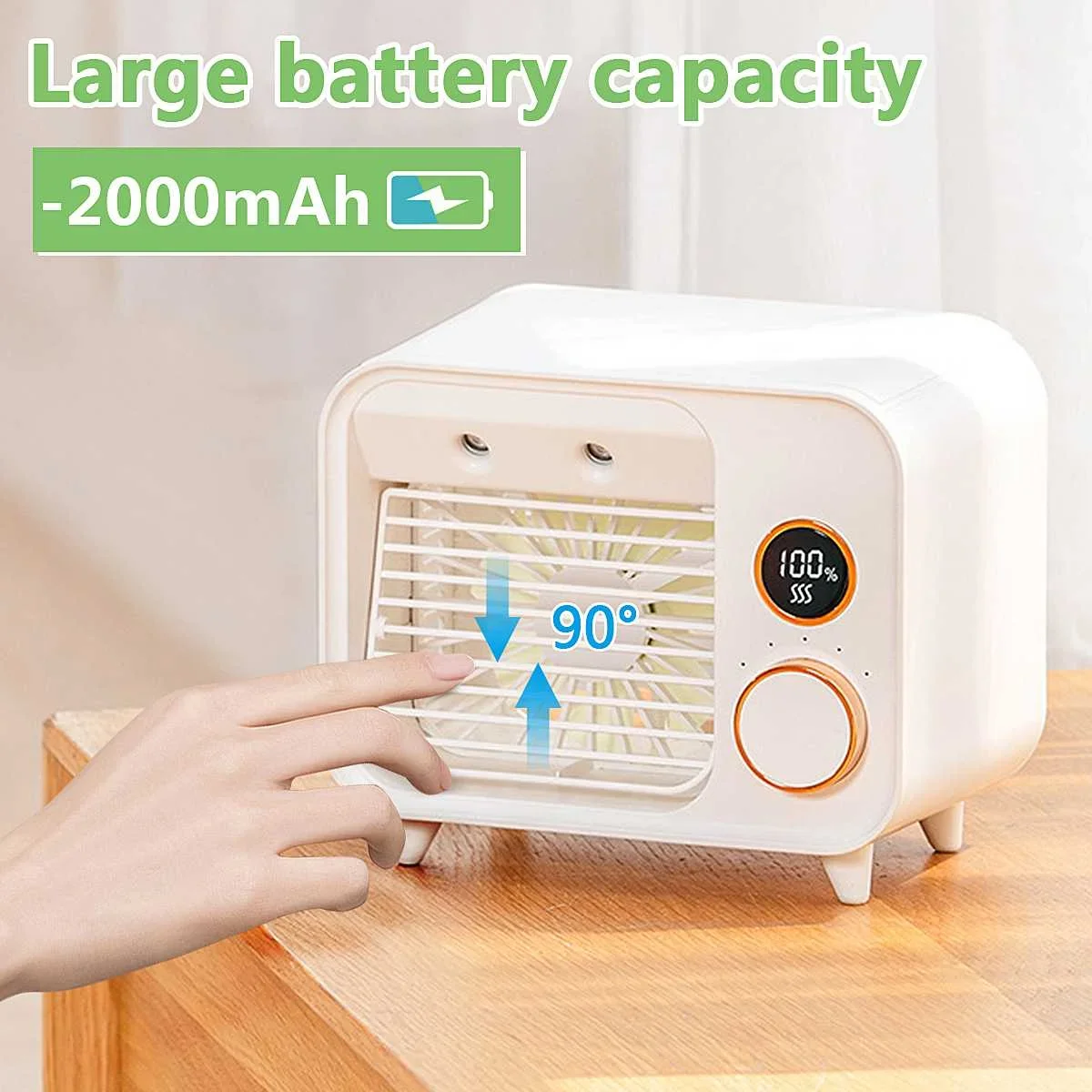 Portable Speeds Mini Air Conditioner Air Cooler Spray Water