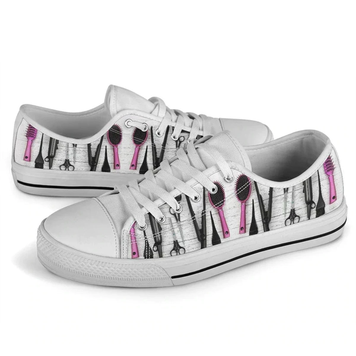 Women White Shoes Hairdresser Hair Stylist Design Cool Light Flats Student Casual Daily Walk Shoes