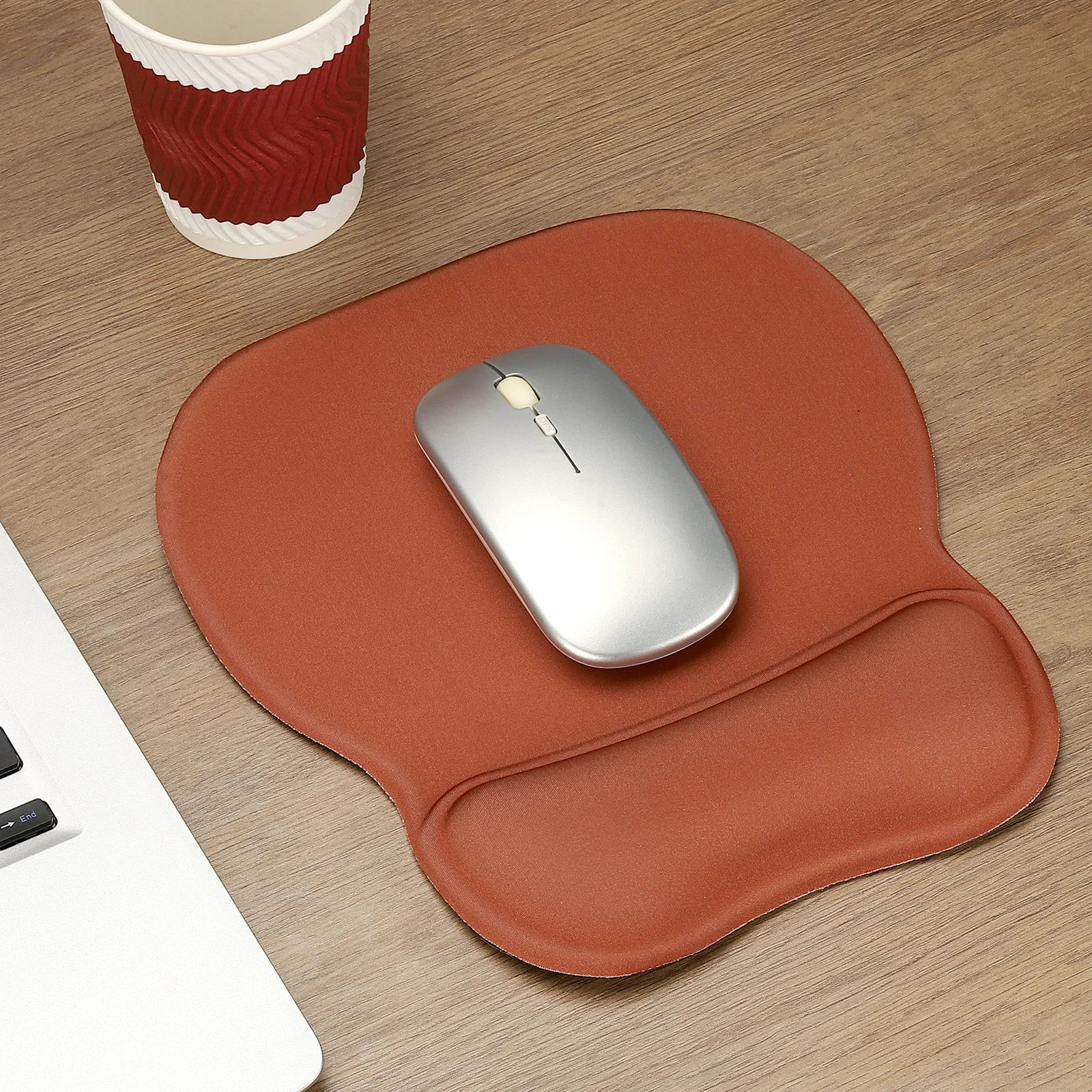 1Pc Gel Mouse Pad with Wrist Rest Ergonomic Mouse Pad Comfortable Memory Foam Non-Slip Base Soft for Computer Laptop Office Home