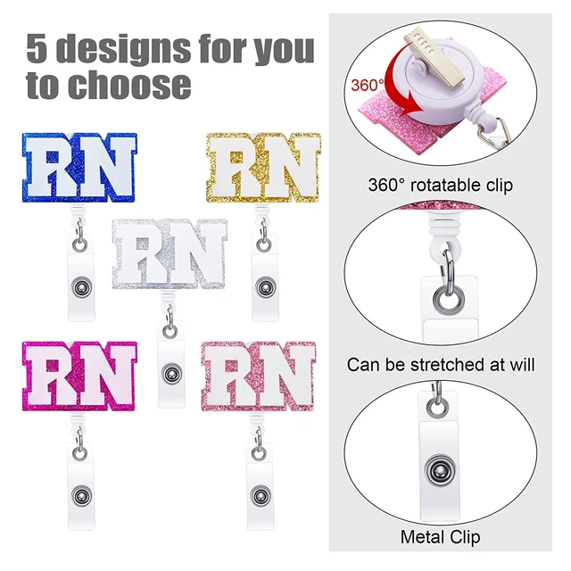 1/5/10/20pcs Double-Printed CNA LPN RN MA Badge Buddy For Men Women Office  Supply Nurse Accessories Badge Holder - AliExpress