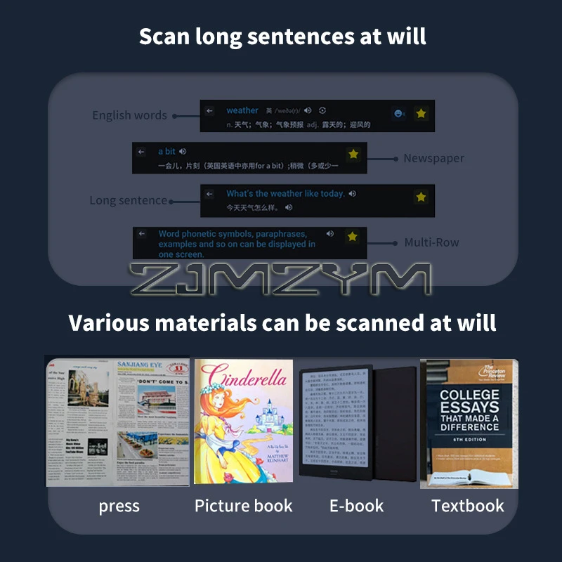 A26S Scan Translation Pen Exam Reader Voice Language Translator Device with Touchscreen WiFi/Offline Function번역펜 voice translator language translator translation pen