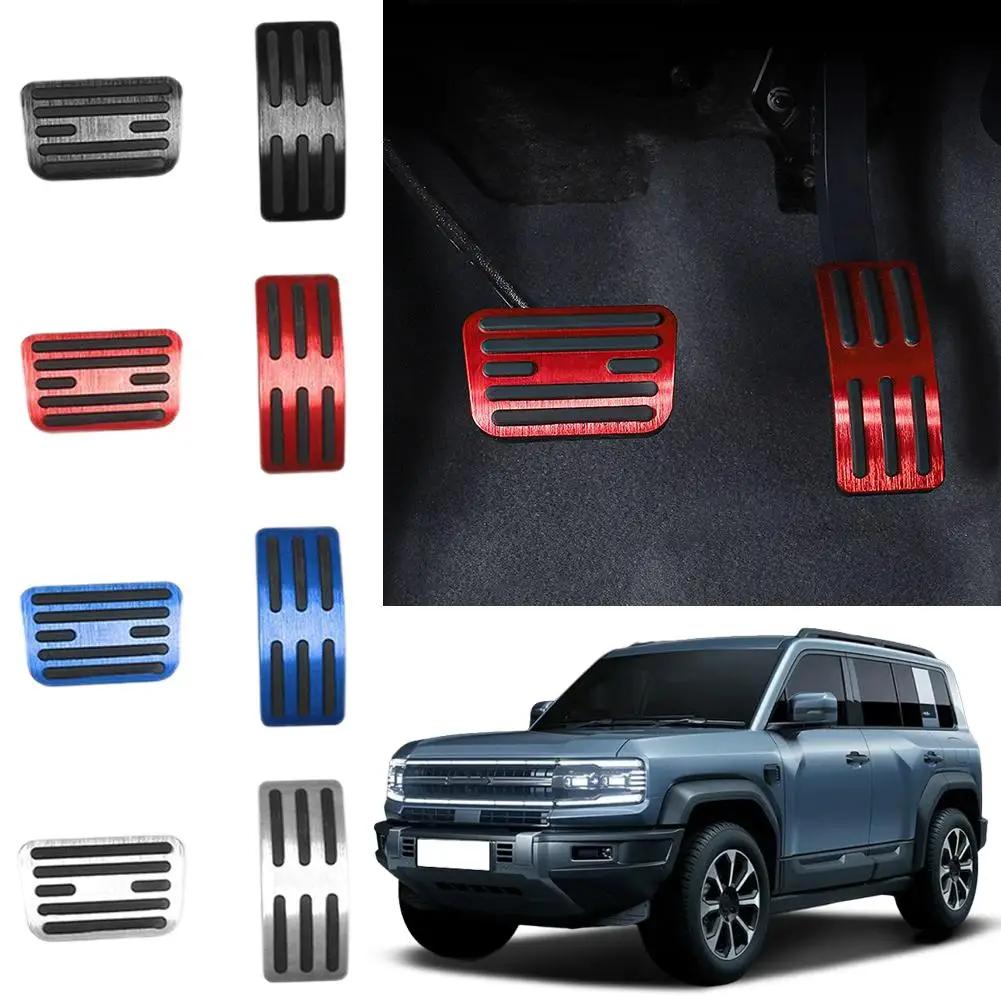 For Byd Shark 6 Alumium Alloy Rubber Brake Anti-Slip SHARK Accelerator Styling Pedal Accessories Auto N Cover EWW W5F7