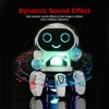 Dance Music 6 Claws Electronic Robot Doll Smooth with Music Light Noisy Rotatable Walking Robot Toy Birthday Gift For Children 3