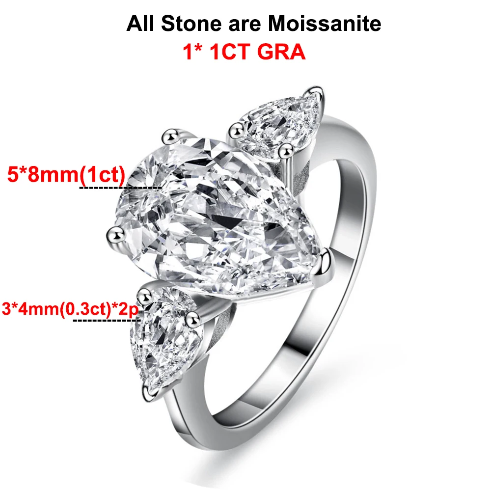 Center 1CT Moissanit