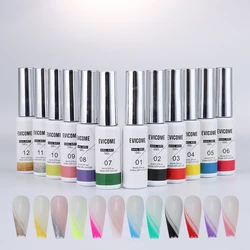 Vibrant 12 - Color Liner Gel Nail Polish Kit for Creative DIY Manicures (G30)