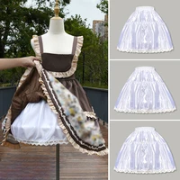 Jupon court à volants style Lolita pour fille, jupe tutu bouffante blanche, demi-jupon bouffant, crinoline de bal, sous-jupe pour robe de mariée 1