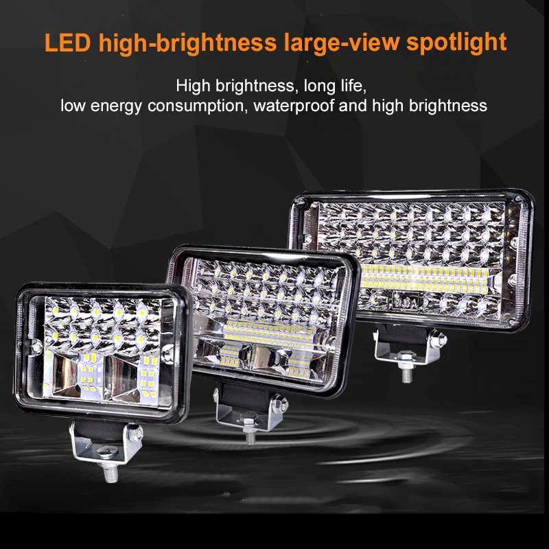 Truck led spotlight 12 80V large view engineering vehicle battery car