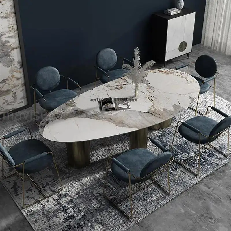 Luxury Dining Table And Chairs Customize Tabletop Kitchen Furniture 24 Dining Table Sets Minimalist Dining Table With 6 Seats
