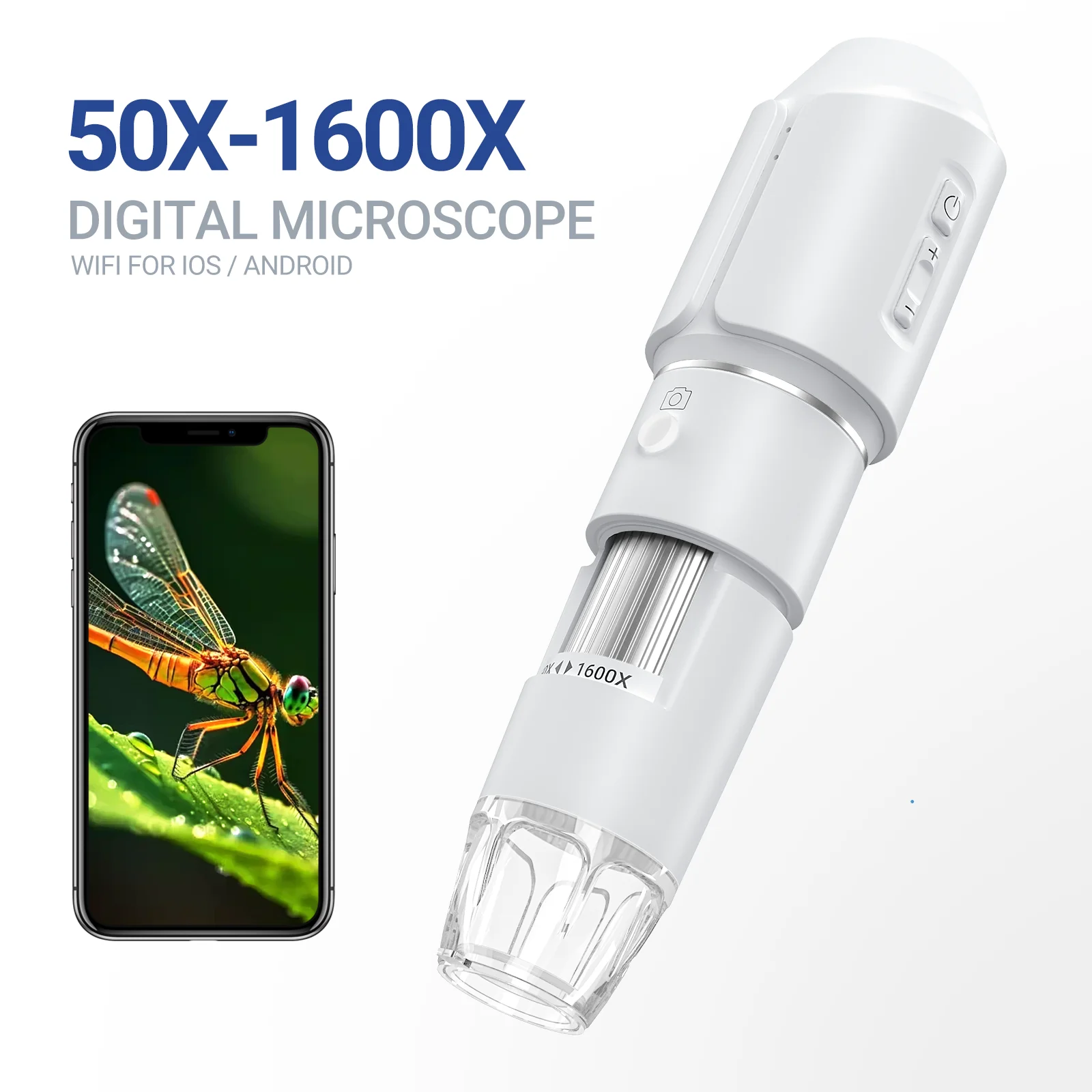 Wireless Digital Handheld Microscope 50X-1600X
