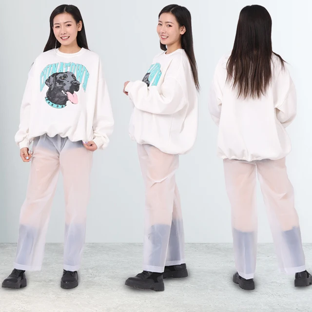 Új Vízálló Esőnadrág Hordozható, Nem Diszkriminálható Pu Snow Trousres Sport Raincoats Kültéri Kisgyermek Playsuit - Image 4