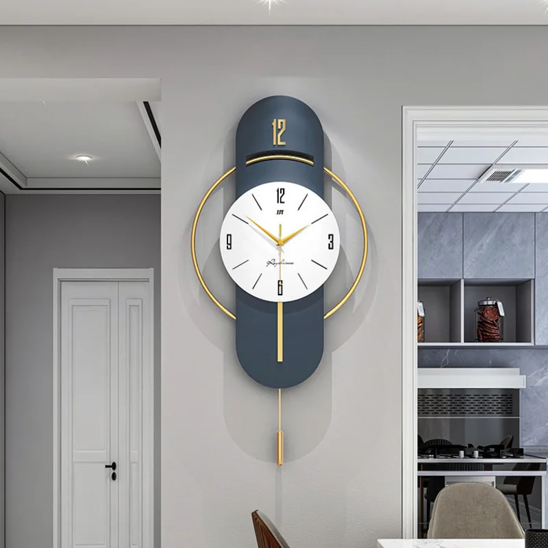 84x42cm Creative Wall Clock Simple Wall Watch Wood Clock